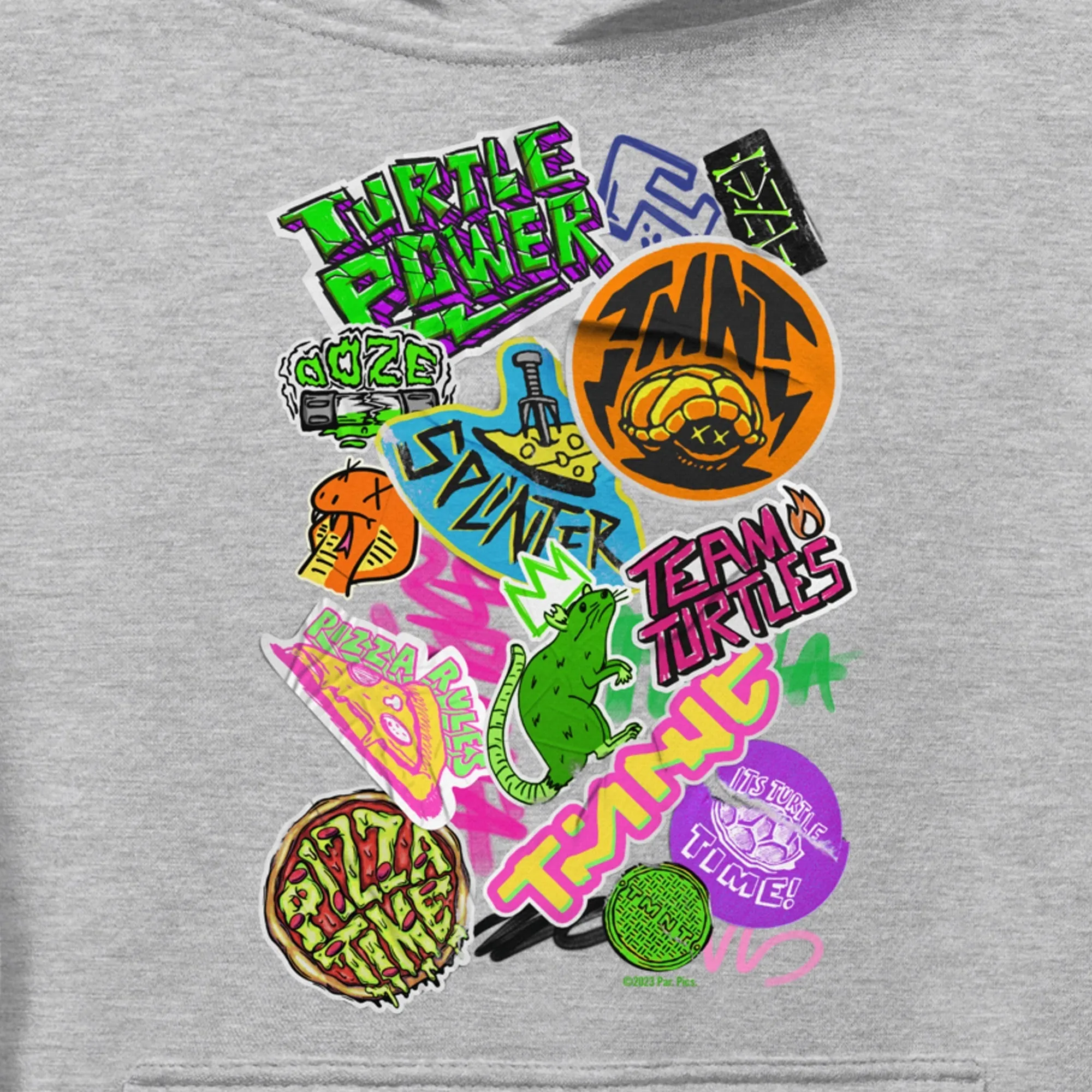 Teenage Mutant Ninja Turtles: Mutant Mayhem Sticker Medley Kids Hoodie