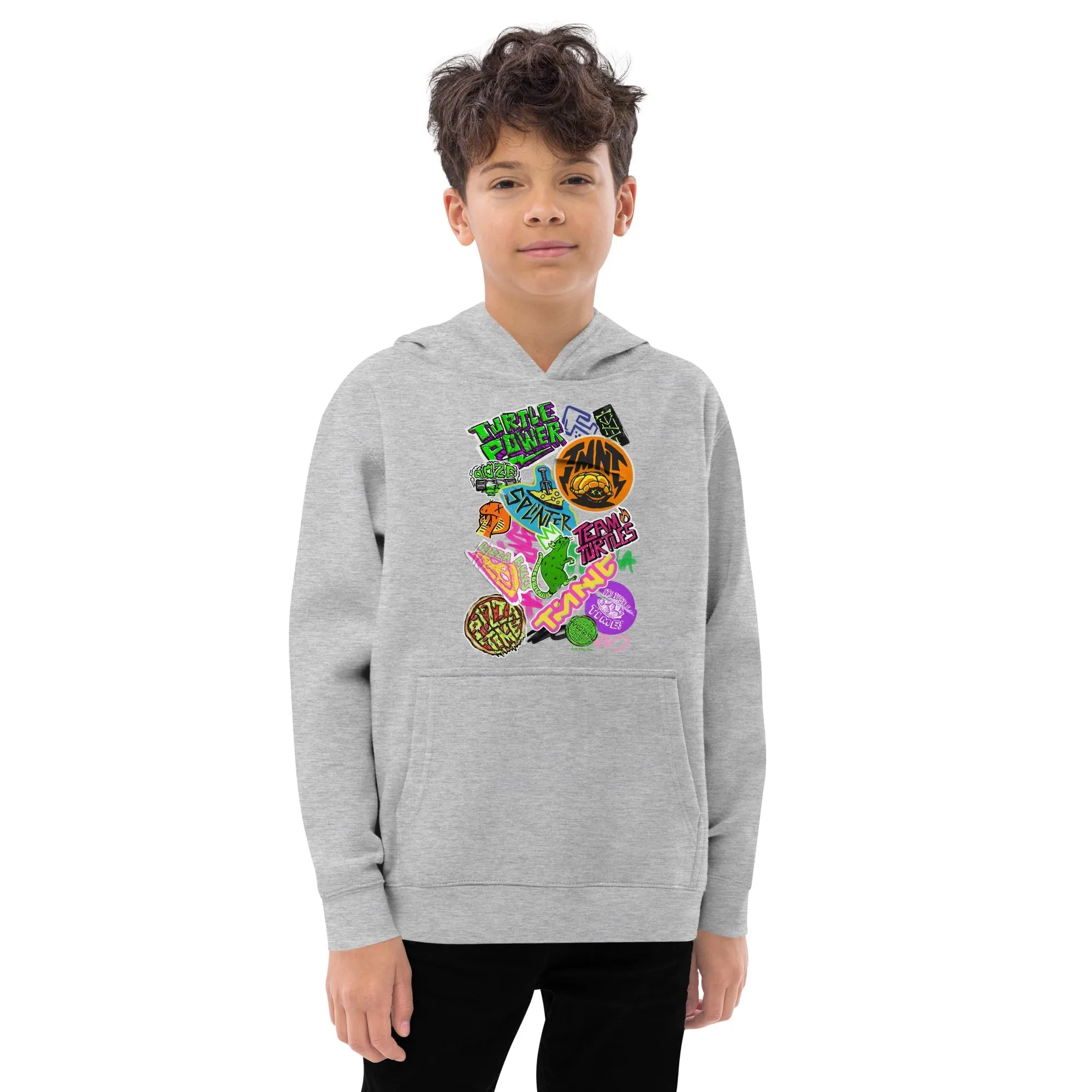 Teenage Mutant Ninja Turtles: Mutant Mayhem Sticker Medley Kids Hoodie