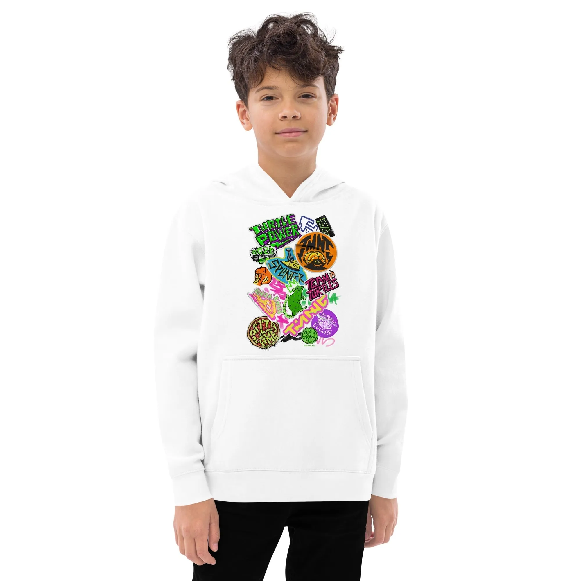 Teenage Mutant Ninja Turtles: Mutant Mayhem Sticker Medley Kids Hoodie