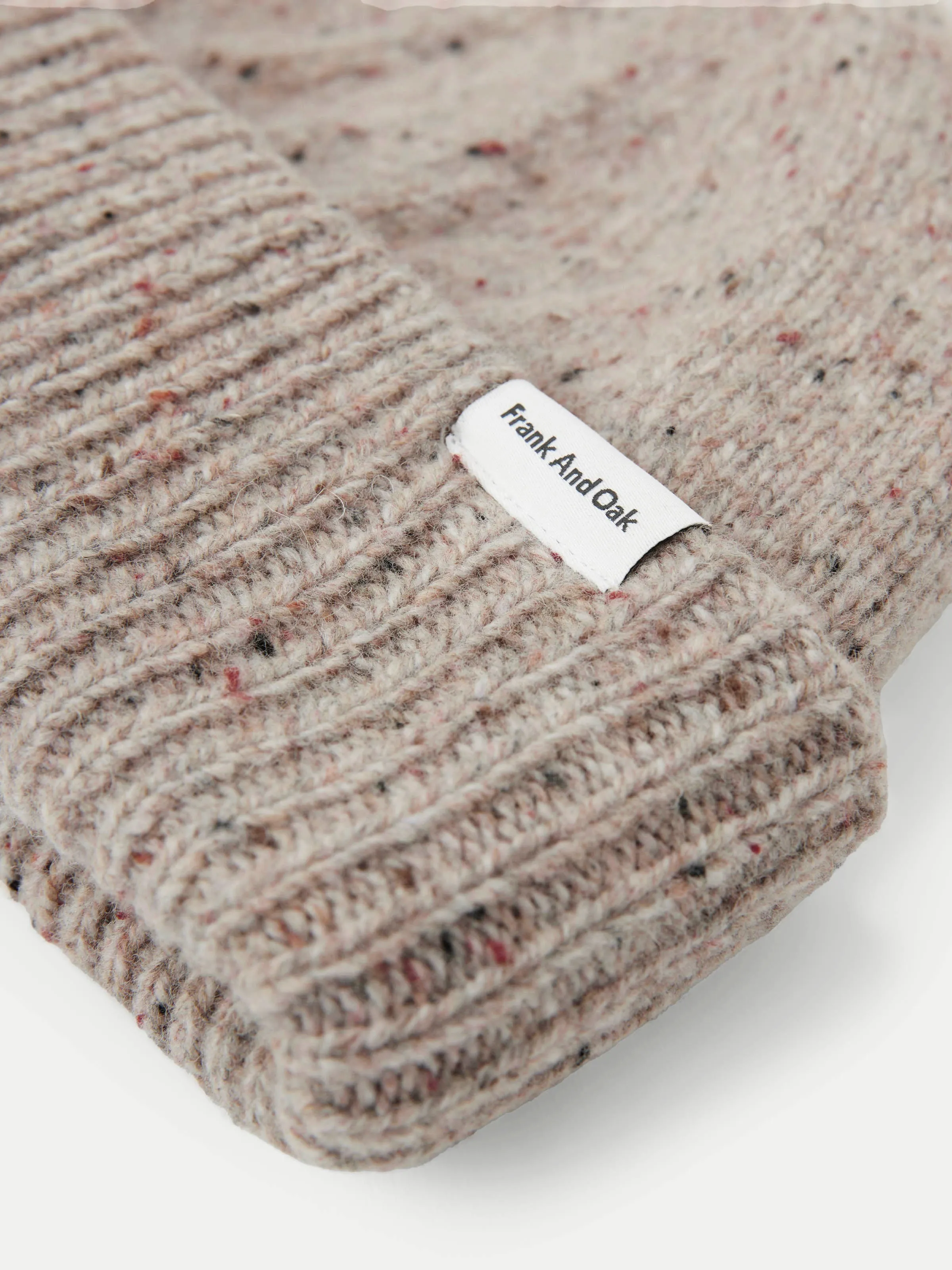 The Donegal Wool Beanie in Beige