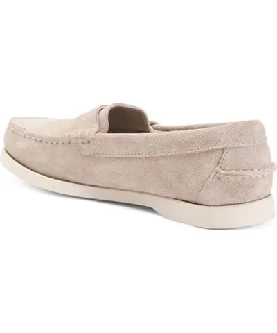 Tj Maxx Suede Dan Boat Rough Out Penny Moccasins For Women