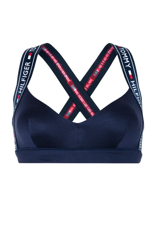 Tommy Hilfiger Women Cross Back Training Bralette Navy