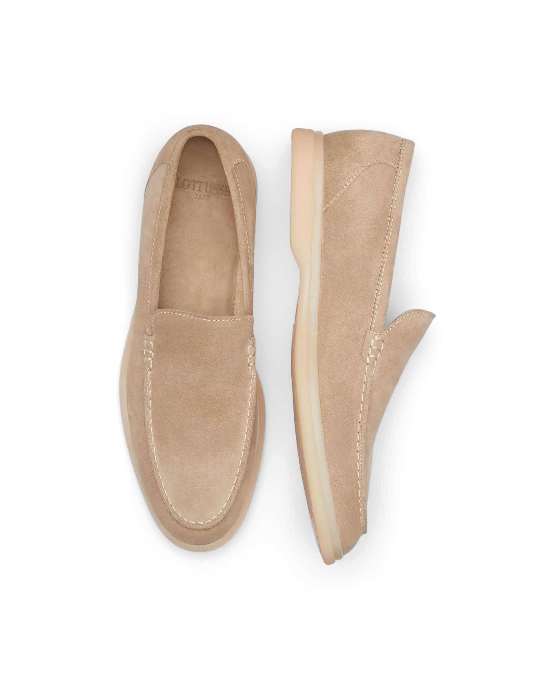 Umbria Umbria Band Moccasins Taupe