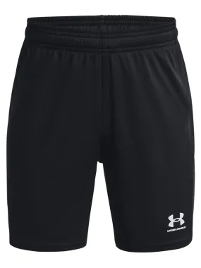 UNDER ARMOUR Boys Challenger Knit Shorts - Black/White