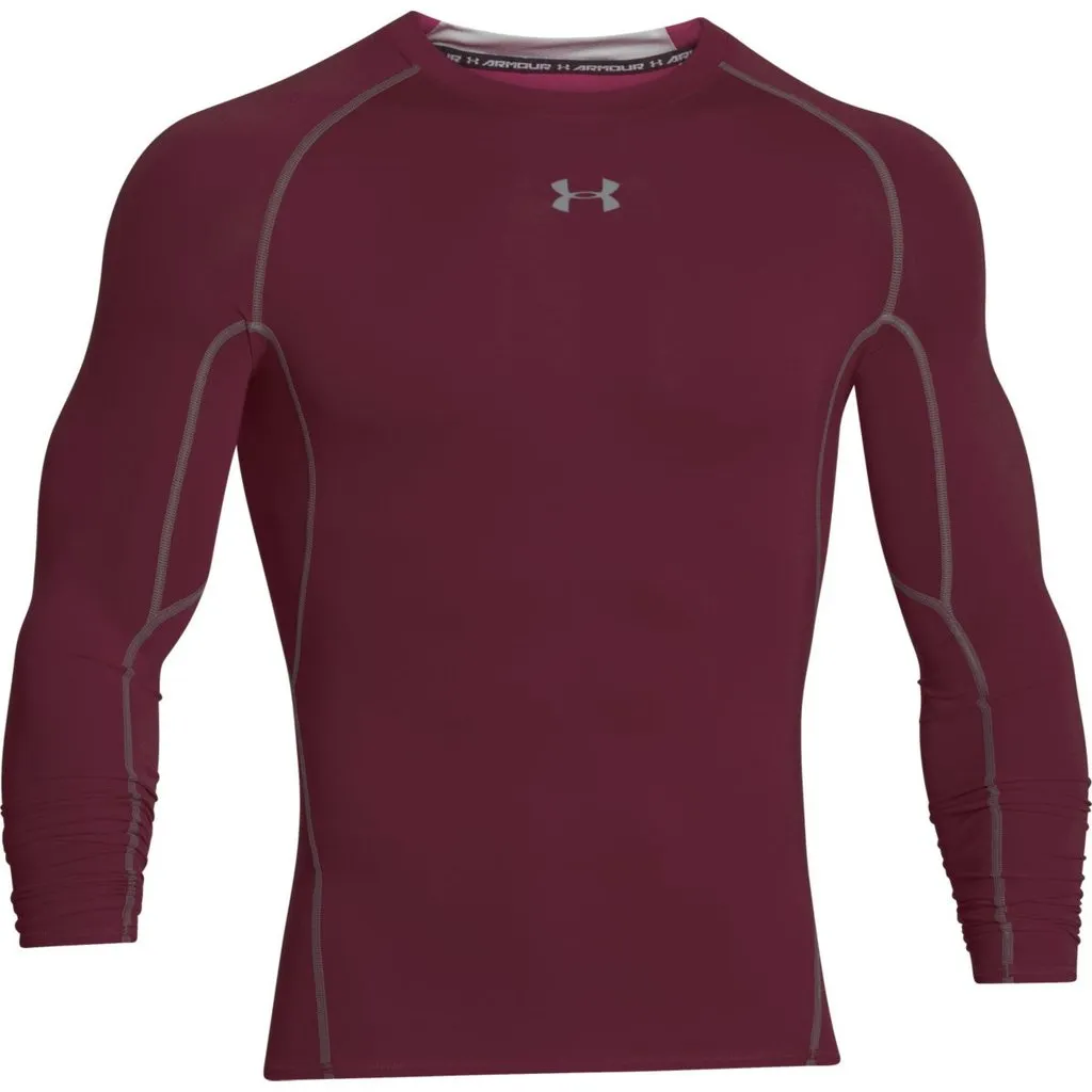 Under Armour HG Compression LS Top - Maroon