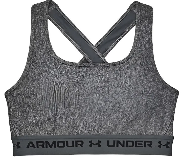 Under Armour Womens Armour Mid Crossback Heather Sports Bra