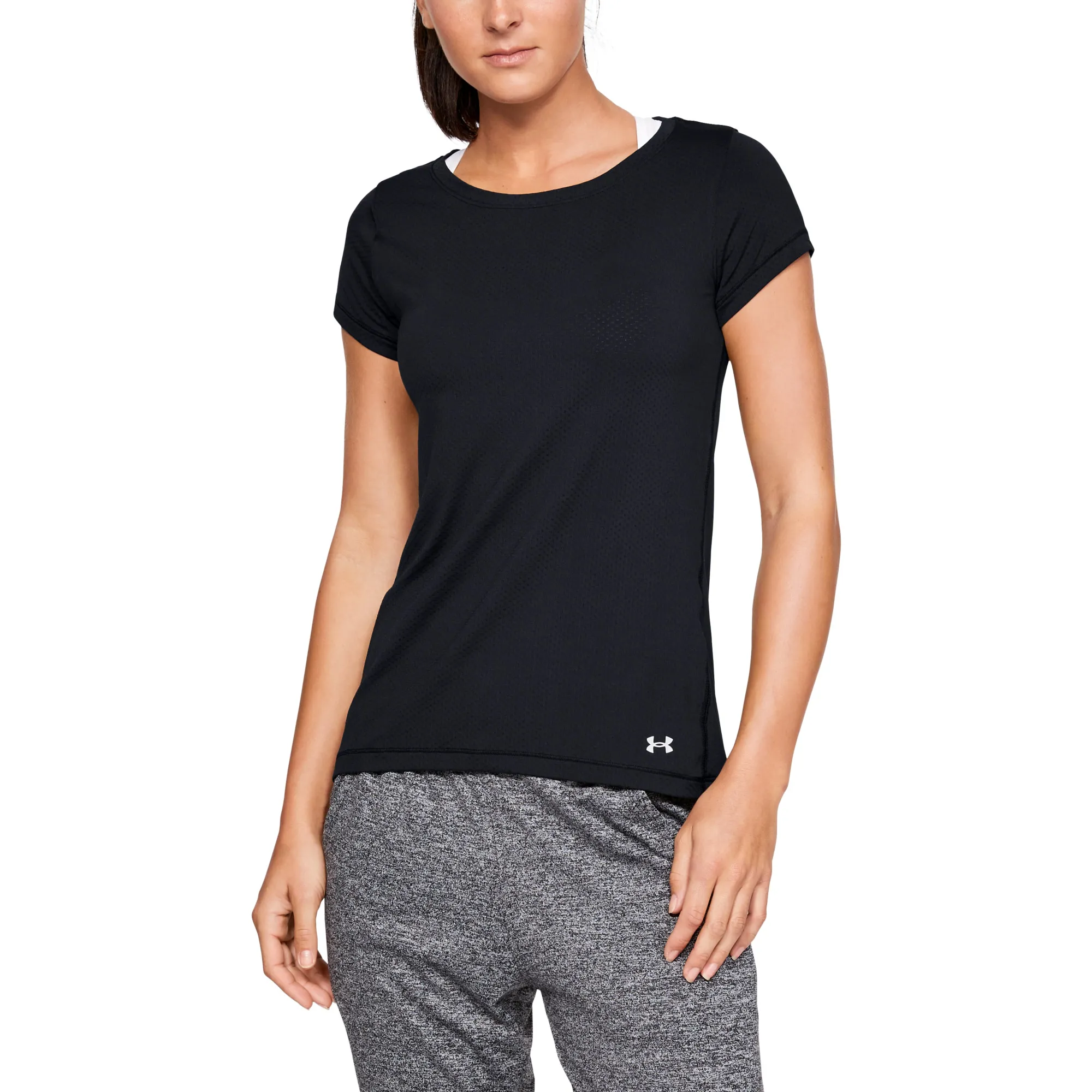 Under Armour Women's HeatGear Armour Short Sleeve Black | Buy Under Armour Women's HeatGear Armour Short Sleeve Black 