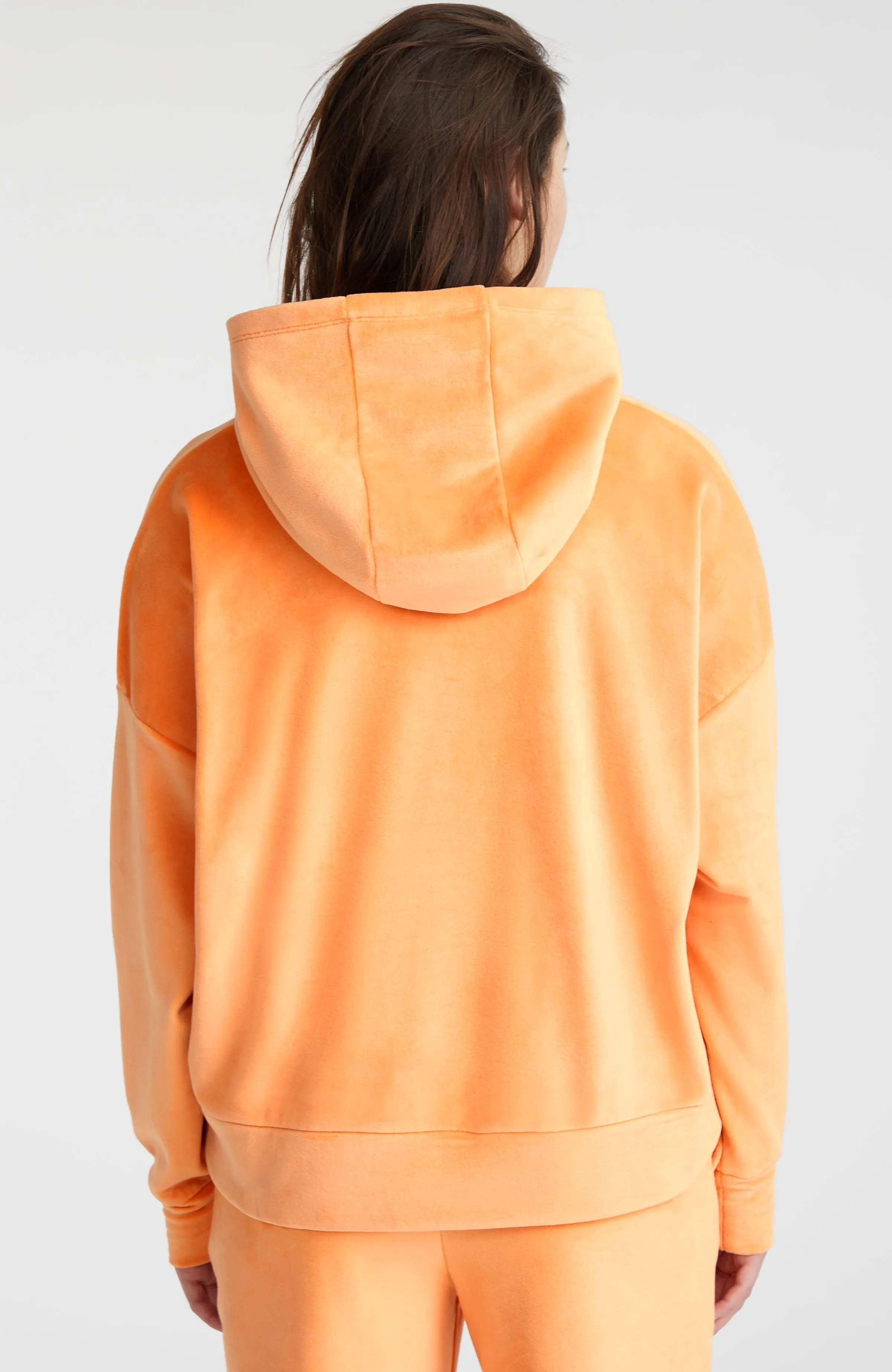 Velour Hoodie Fleece | Giorgia Peach