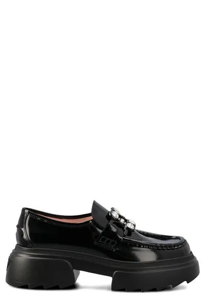 WALLAVIV PATENT LEATHER LOAFERS WITH RH