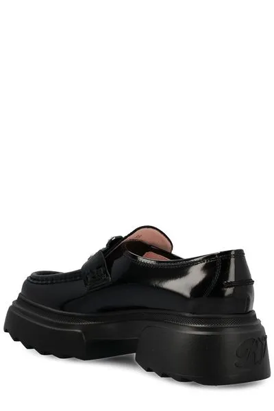 WALLAVIV PATENT LEATHER LOAFERS WITH RH