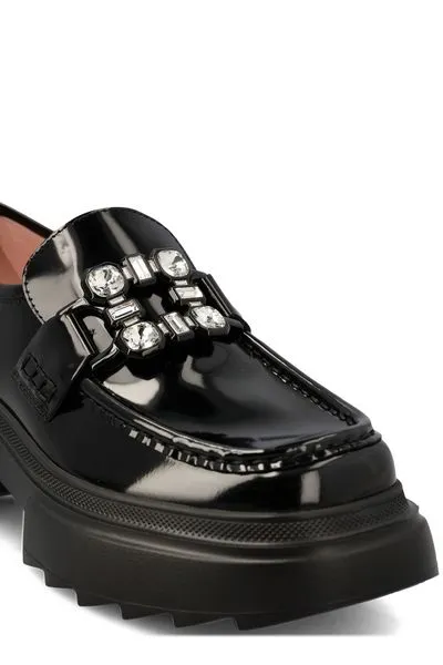 WALLAVIV PATENT LEATHER LOAFERS WITH RH