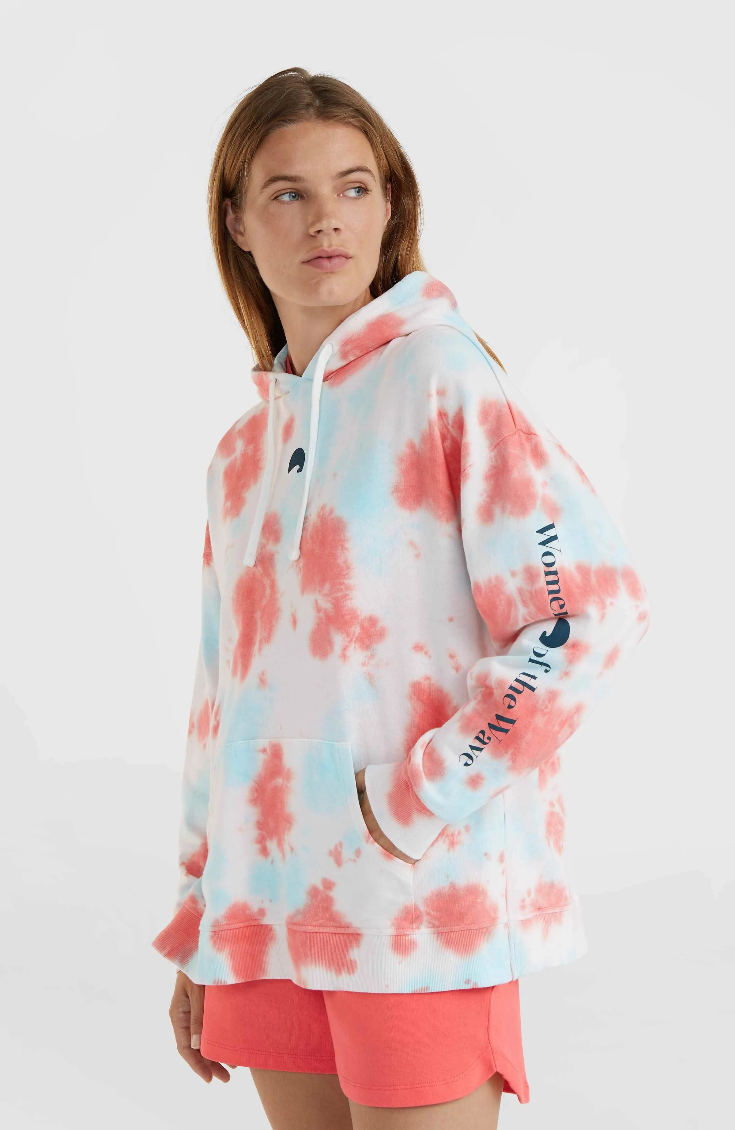 Women of the Wave Hoodie | Pink Ice Cube Tie Dye