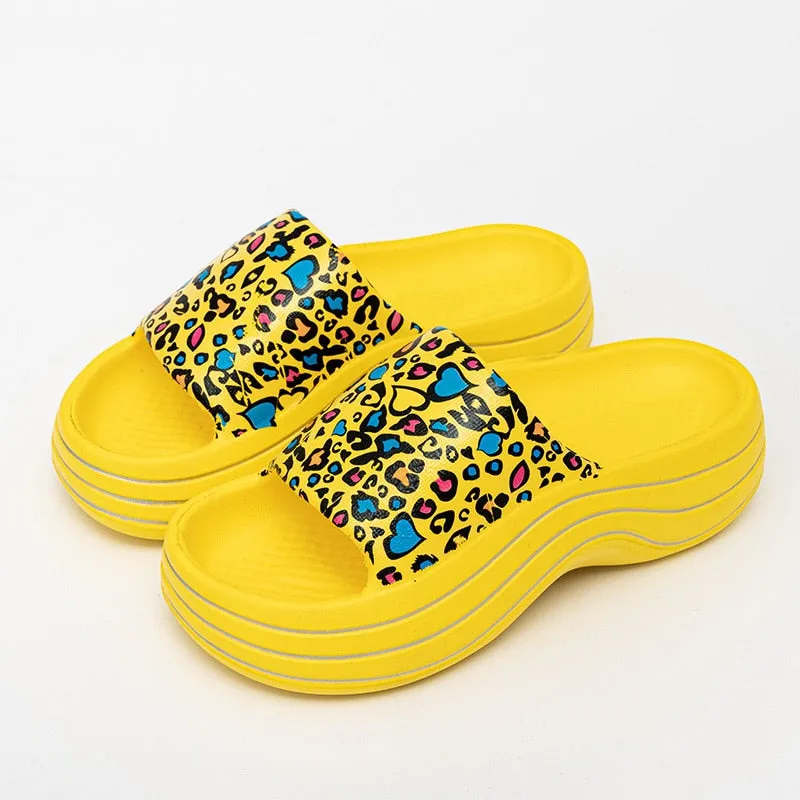 Women's Summer Fashion Thick-Soled Outdoor Printed Pattern Slippers