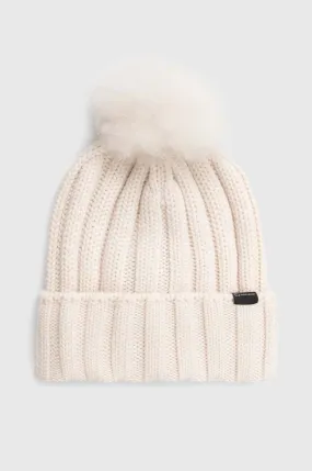 Woolrich wool beanie beige color