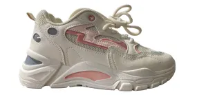 Y88 Beige Pick and Neon Grey Athletic Shoes