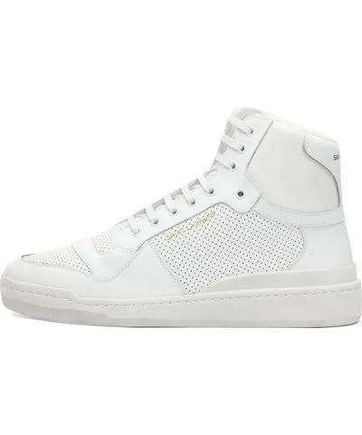 Yves Saint Laurent Men's Sl-24 Distressed Hi-Top Sneakers